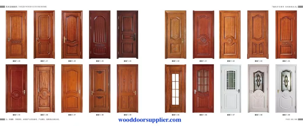 Wholesale interior wood doors supplier factory manufacturer from China