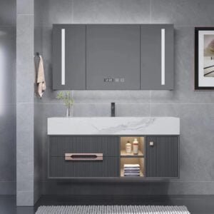 Smart Bathroom vanity cabinet with Led mirror wholesale factory supplier from China