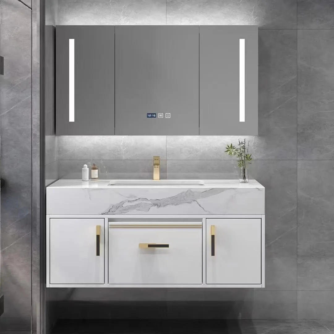 Smart Bathroom vanity cabinet with Led mirror wholesale factory supplier from China