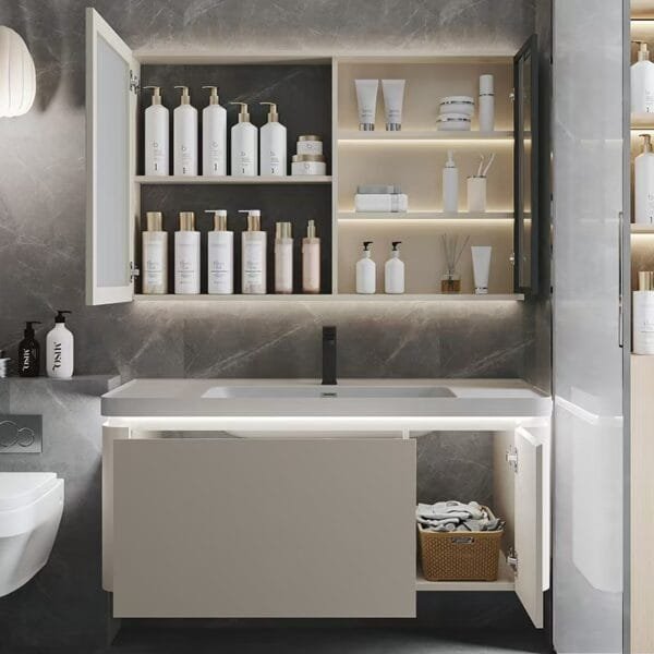 Wholesale Custom Bathroom Vanity Bathroom Cabinets at Factory Pricing at wooddoorsupplier.com in China