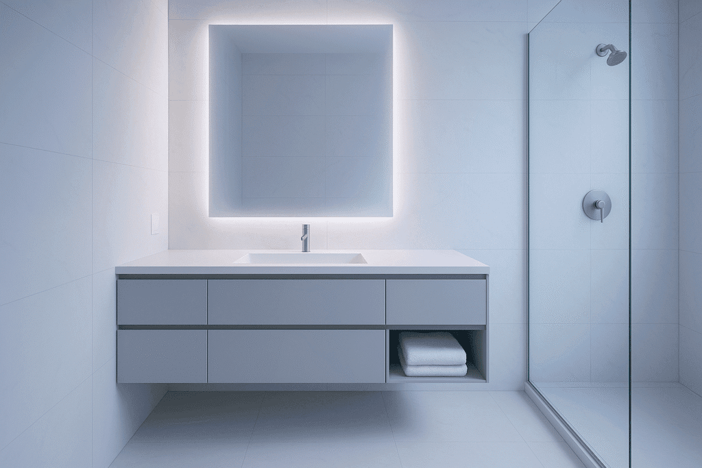 Custom MDF Bathroom Vanity at factory pricing in China