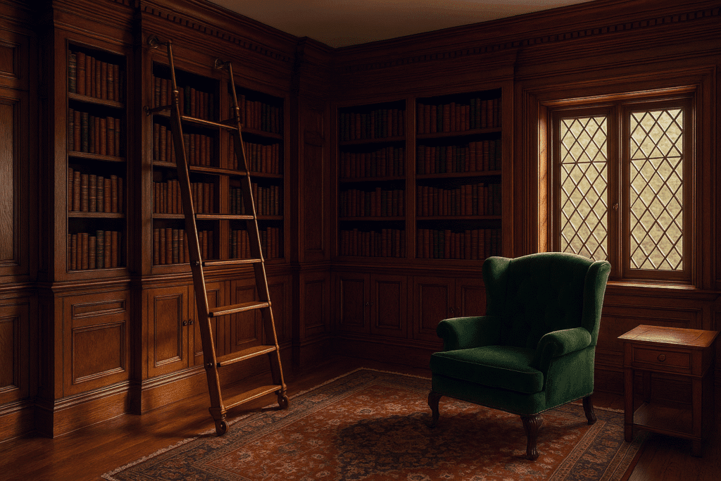 Custom Solid Wood Library Cabinets at factory pricing in China